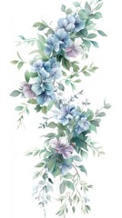 Delicate Blue Floral Arrangement