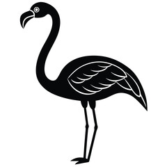 flamingo vector design, awesome flamingo ,high resolution printable flamingo artwork and Flamingo silhouette vector illustration Flamingo silhouette vector Silhouette Art & Illustration.