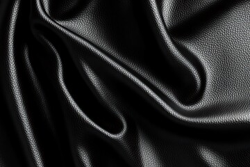 Obraz premium Dark black leather texture background whith copy space