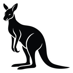 kangaroo vector illustration, kangaroo vector illustration, kangaroo icon vector illustration, Australian animal silhouette set with kangaroo silhouette vector image, illustration set of kangaroo.