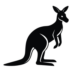 kangaroo vector illustration, kangaroo vector illustration, kangaroo icon vector illustration, Australian animal silhouette set with kangaroo silhouette vector image, illustration set of kangaroo.