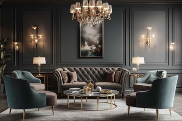 Elegant Decor in a Grandiose Living Space