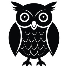 owl silhouettes, silhouette of owl with a tree branch vector illustration, Owl silhouette vector, A minimalist an owl bird is flying silhouette black vector illustration.