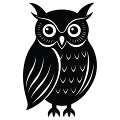 owl silhouettes, silhouette of owl with a tree branch vector illustration, Owl silhouette vector, A minimalist an owl bird is flying silhouette black vector illustration.