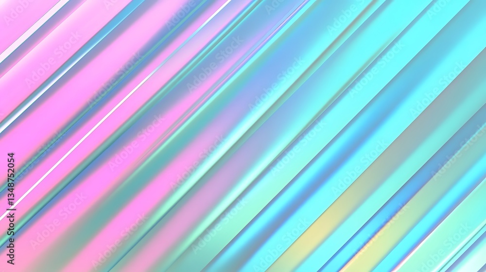 Aufkleber diagonal lines of iridescent colors form abstract background