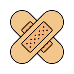 Plaster icon. Patch icon. Vector.
