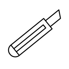 Simple box cutter icon. Vector.