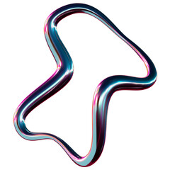 y2k chrome holographic element