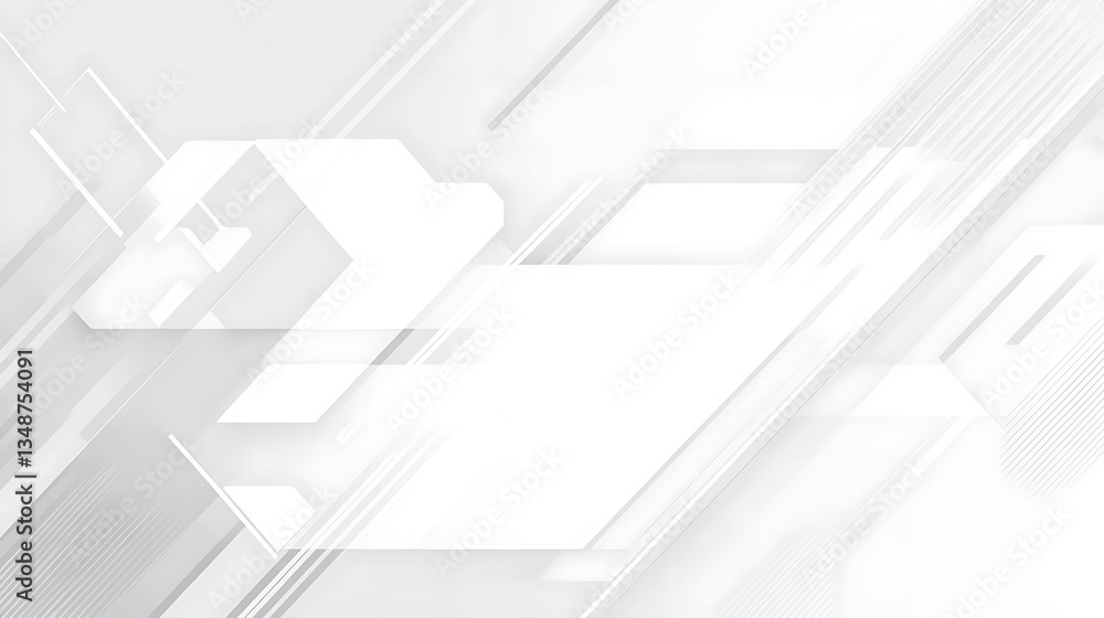 Poster abstract white background with texture pattern, layered geometric triangle shapes, white and grey gl