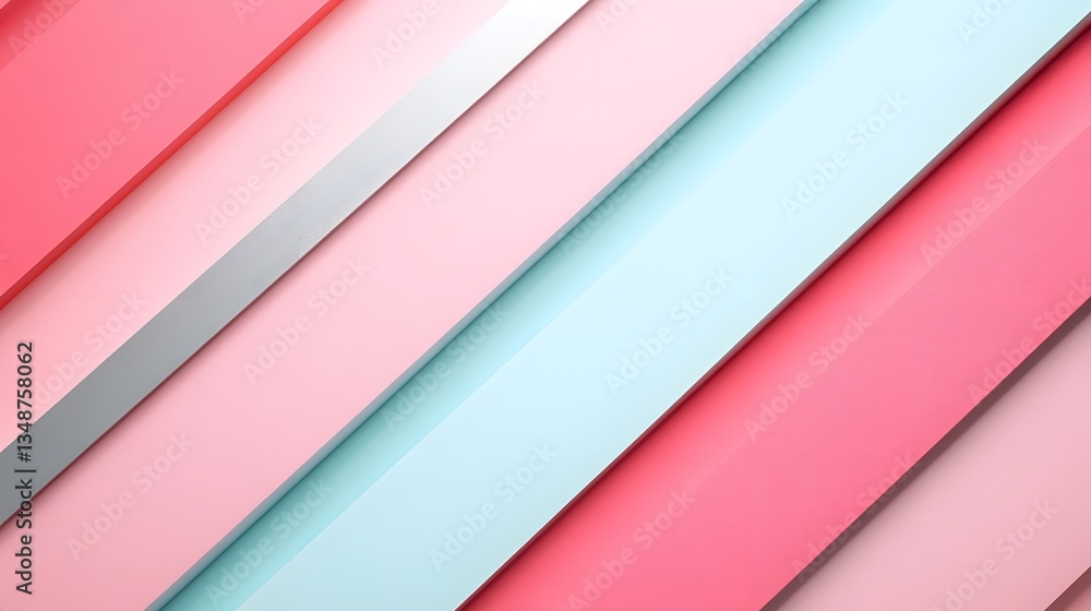 Aufkleber angled pastel colored rectangular blocks create a modern abstract image