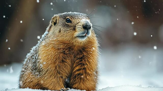 prairie dog eating ice