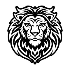 A glyph style icon of lion symbol