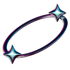 y2k chrome holographic element