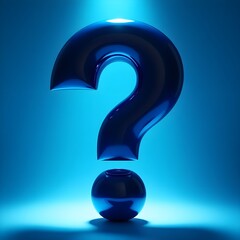 blue question mark