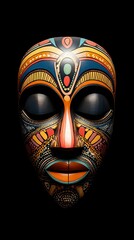 wood mask African mask