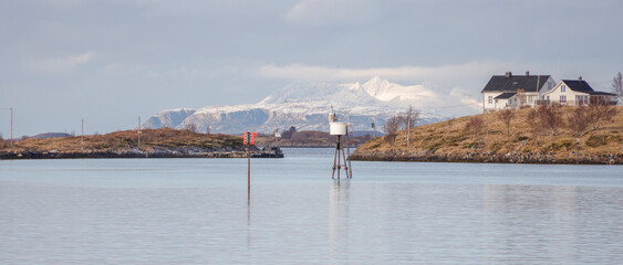 Spring atmosphere in Brønnøysund harbor