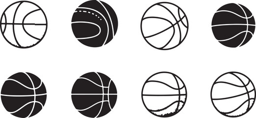 Obraz premium Basketball icon vector for web and mobile app. Basketball ball sign and symbol