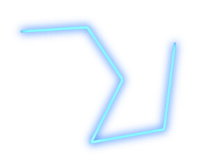 Abstract neon glow style line shapes.
