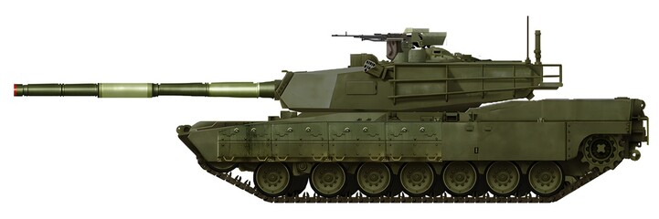 M1A1UA (modernization variant of Ukrainian M1A1 tanks, with a new 120mm gun, remotely controlled machine gun and "Knife" dynamic protection)