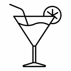 Drill outline icon on white background 
