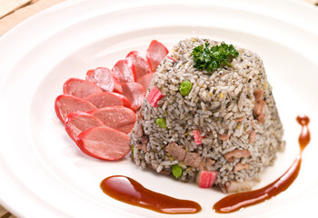 Smoky Blackened Fried Rice with Bold Flavors