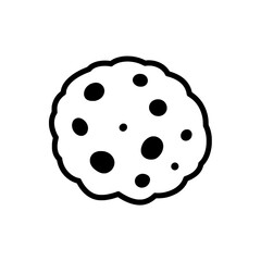 Cookie delight: An appetizing chocolate chip cookie stands out in a delightful close-up, its textures and intricate details capturing the essence of the beloved treat.