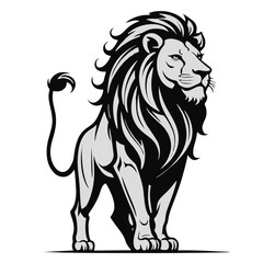 Minimalist Lion Vector Design