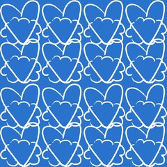 Heartfelt Grid, Simple Love Pattern