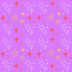 Starry Sparkle Whimsical Star Pattern