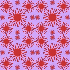 Solar Burst, Abstract Sun Pattern