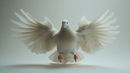 Fototapeta premium White dove in flight (5)