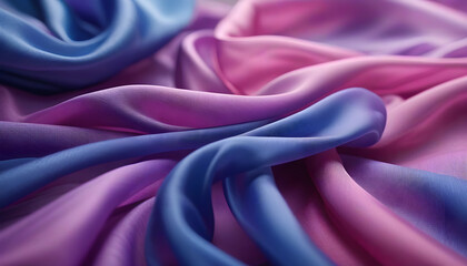 Obraz premium Surreal Flowing Fabric Art – Photorealistic Translucence in 8K