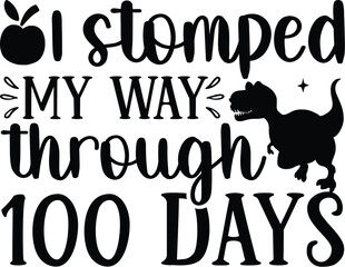 Happy 100 days of school SVG