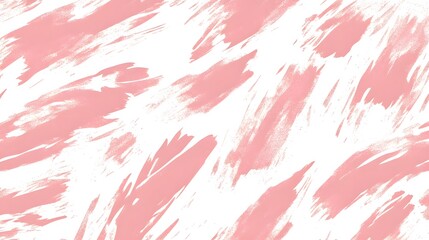 Pink brushstrokes across a white background create an abstract pattern