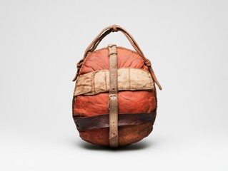 Stylish leather backpack in vibrant colors.