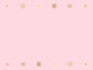 4:3 クッキーセットのシンプル壁紙⭐︎