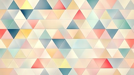 Fototapeta premium Minimalist triangle pattern with pastel shades, modern and clean design 