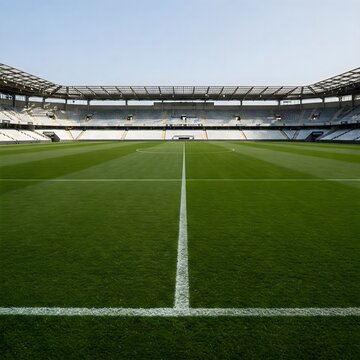 corner of a football stadium, soccer