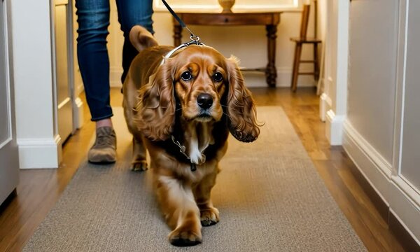 cocker spaniel walking video	