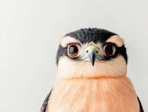Close-up of a beautiful bird with unique features.
