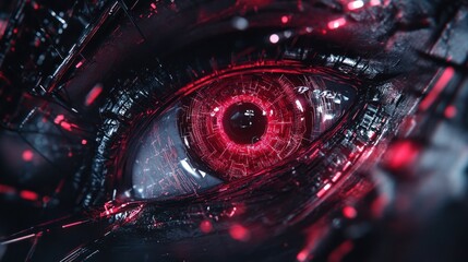 Cybernetic Eye: A Digital Gaze into the Future