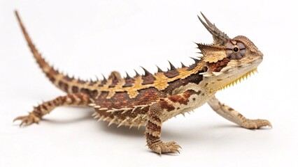Naklejka premium Thorny Devil Lizard A Detailed Look at This Unique Australian Reptile