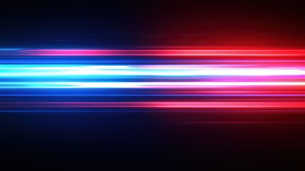 Naklejka premium Abstract Light Streaks: A Symphony of Blue and Red