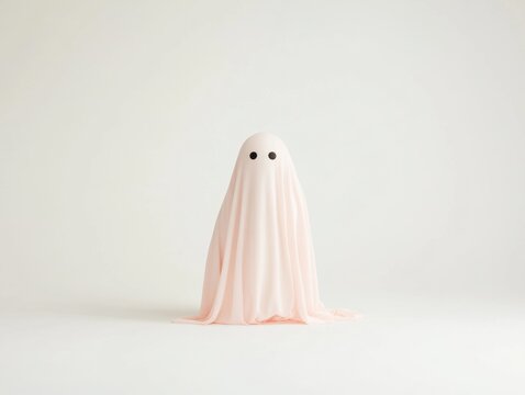 Cute ghost figure for Halloween celebrations.
