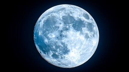 Obraz premium Full Moon Night Sky Celestial Orb