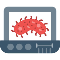 Online Virus Icon Vector Element