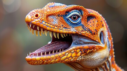 Fototapeta premium close up of iguana HD 8K wallpaper Photographic Image