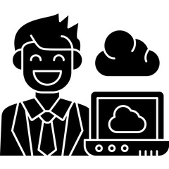 Cloud Service Icon Vector Element