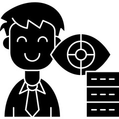 Data Vision Icon Vector Element