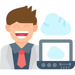 Cloud Service Icon Vector Element
